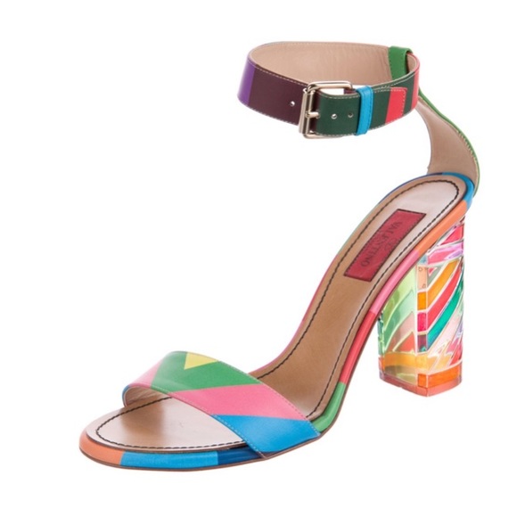 valentino rainbow sandals
